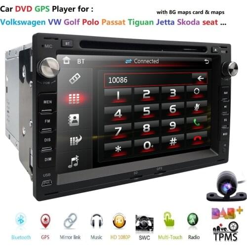 7inch 2 din Car Radio For VW Volkswagen PASSAT B5 MK4 MK5 JETTA BORA POLO TRANSPORT T5 Multimedia Audio Navigation GPS DVD 2 Din