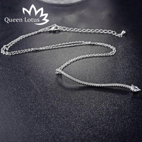 Queen Lotus Snake Pendant Chain Necklace Charming Women Zircon Crystal Jewelry Snake Chain Flexible Snake Necklace Gift