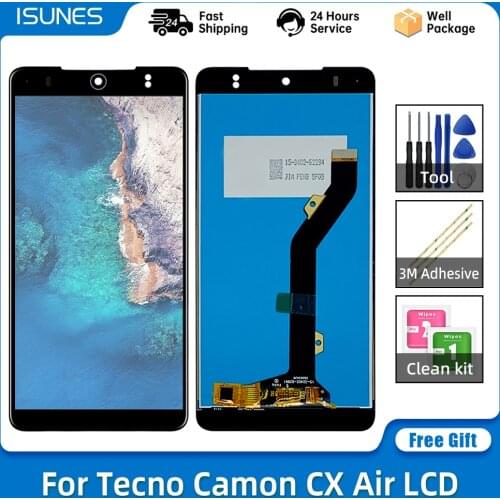 5.5" Display For Tecno Camon CX Air LCD Display Touch Screen Digitizer Assembly New Repair Replacement Parts With Tools