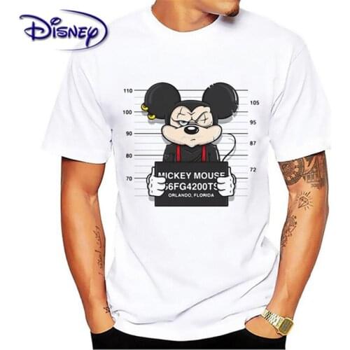 Disney Mickey Mouse female letter print Mickey cartoon T-shirt men and women same paragraph short sleeve bottoming hot sale