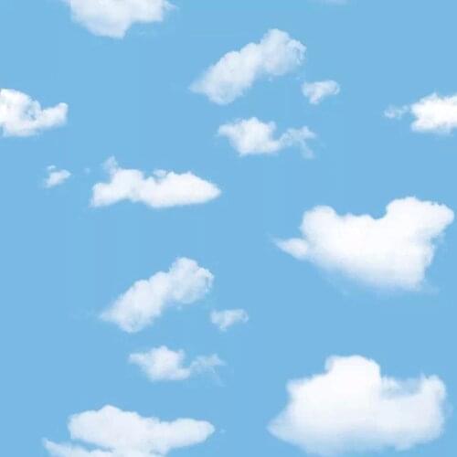 Blue Sky and White Cloud Ceiling Wallpaper Home Decor Kids Wall Paper Roll for Walls Background Children Wallpapers infantil