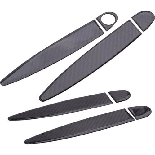 Carbon Fiber Door Handle Cover Trim Moulding Protector Fit For BMW 3 E90 E91 Sedan 2005 2006 2007 2008 2009 2010 2011 2012