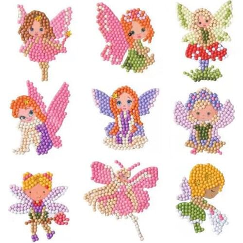 Kids Easy Diamond Painting Kits 5D DIY Diamond Stitch Kits Painting By Numbers Handmade Sticker Kids Arts And Crafts