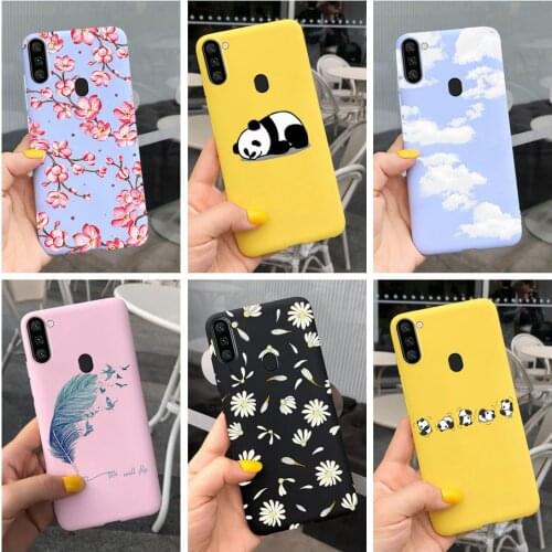 Cute Panda Candy Color Cover For Samsung Galaxy A11 Case M11 Soft Slim Smooth Phone Cases For Samsung A11 A115F M 11 M115F Funda