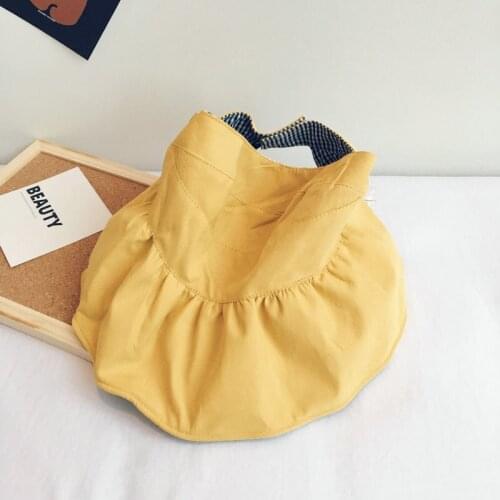 Solid color Bucket Hat Fisherman Hat outdoor travel hat Sun Cap Hats for children boys and girls 31