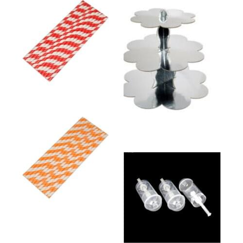 Party Decorating Goods Cupcake Stand,Pipette and Push up Cake Pop Molds