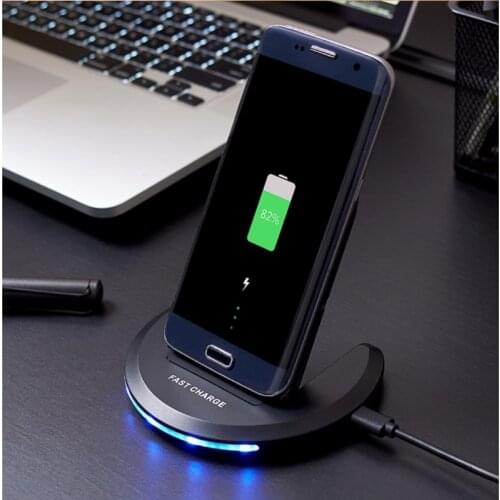 Qi Fast Wireless Charger 10W dual coil Quick Qi Wireless Charging Stand for iPhone 8 for