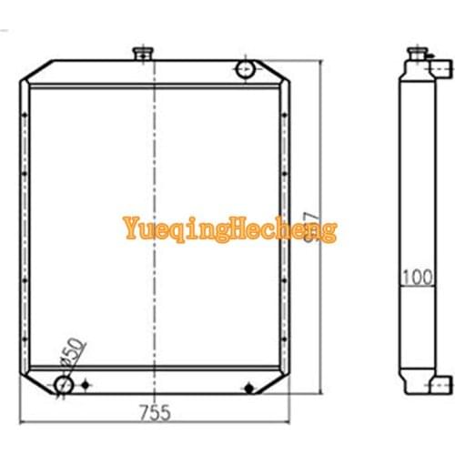 Radiator 206-03-51111 20Y-03-14120 for Komatsu PC200-5 PC220-5