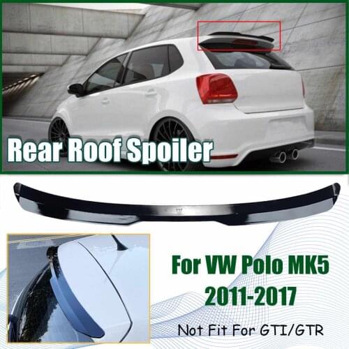 Rear Roof Spoiler Boot Lip Wing Spoiler For VW For Polo MK5 6R 6C 2011 2012 2013 2014 2015 2016 2017 Rear Window Side Spoilers