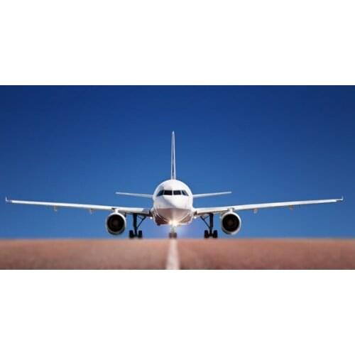 Living room home wall decoration sill fabric poster aviation aircraft take-off strip acceleration road sky airport airplanes fly