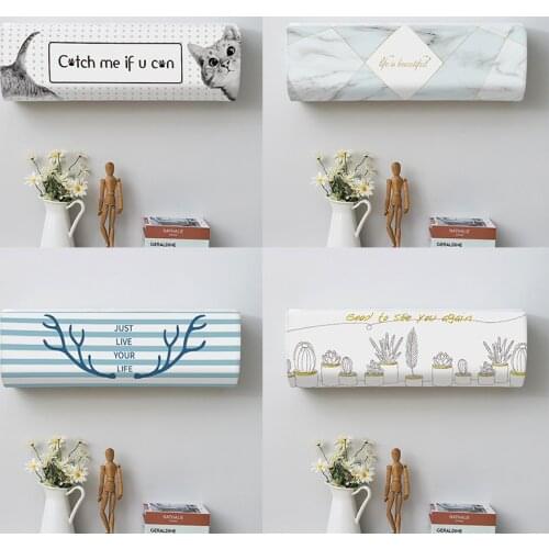 INS Air Conditioner Covers All-inclusive Air Conditioner Dustproof Adjustable Wall Mounted Baffle Shield Protector Home Decor