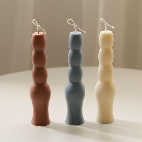 Vase Column Candlestick Type Aroma Candle Mold Silicone Mold for Candle Making Resin Molds 3d Silicone Mold for Candle Making