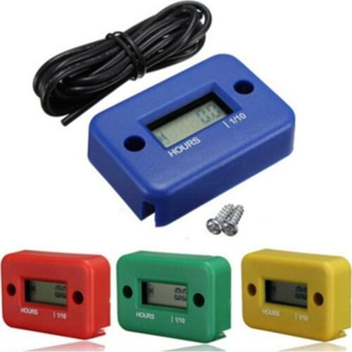 Waterproof Digital Hour Meter LCD Display Portable Engine Gauge Hour Meter For Motorcycle/Boat Engines Counter Hour Meter