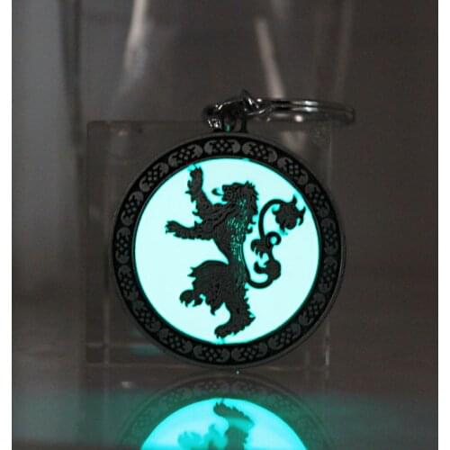 Wolf Dragon Lion Deer keychain Lady couple bag keyring GLOW in the DARK fashion charm keychain
