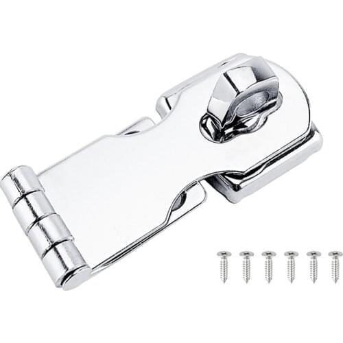 1Set Boat Locking Hasp Latch Clamp Holder Stainless Steel Safety with Screws