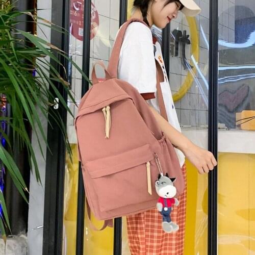 Female Vintage Cute Backpack Women School Bag Girl Waterproof Nylon Kawaii Backpack Ladies Luxury Student Bags Book Harajuku New