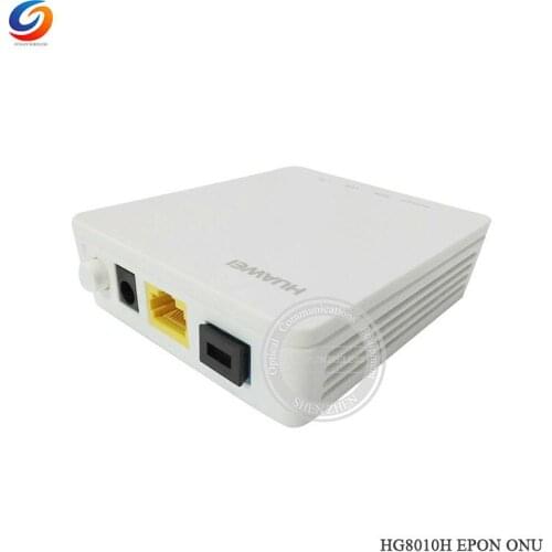 10pcs Hua Wei HG8010H ONU EPON Ont Fiber Optic Equipment Router 1GE Modem English Ftth With Power Free Shipping