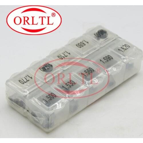 150 pcs ORLTL B21 Auto Engine Common Rail Injector Calibration Shims And Diesel Fuel Nozzle Gasket Sizes 1.20mm-1.77mm