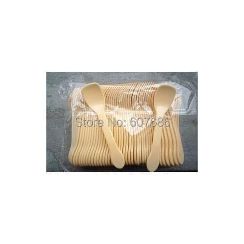 2000 Pieces Plastic Spoon Gelato Ice Cream Frozen Yogurt Tasting Serving Spoons Disposable Cutlery Party Sale Fast Free Shipping