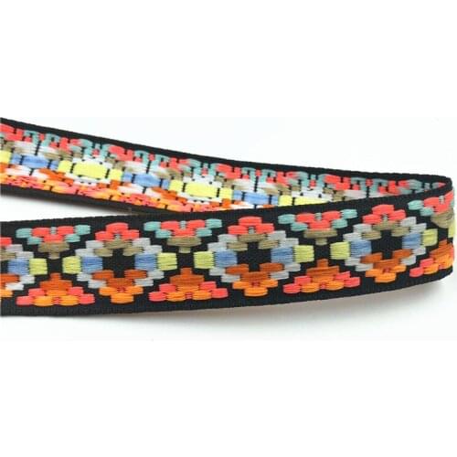 5Yards 26mm 1" Scrapbooking Supplies Geometric Woven Jacquard Ribbon Sewing Clothing Accessory Wedding Party Accessories