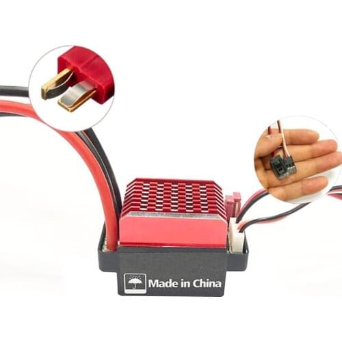 60A Brushed Electric Speed Controller ESC For RC 1/10 Car TRX-4 D90 Truck Monster Crawler Tank Fishing Bait Boat