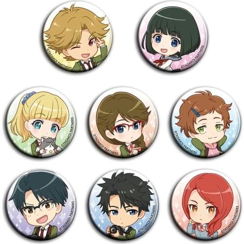 Anime Tada Never Falls in Love Tada-kun wa Koi wo Shinai Tada Mitsuyoshi Cosplay Badges Cartoon Garniture Bags DADGE Brooch Pin