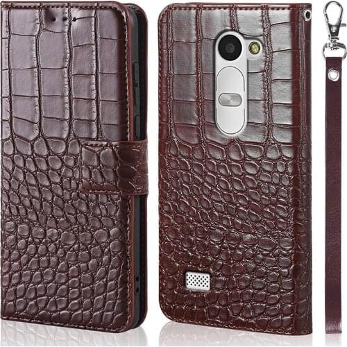 DOREXLON Case for LG C40 Leon 4G Lte H340N H320 C50 H324 Crocodile texture leather Phone Case for LG C40 Phone Case