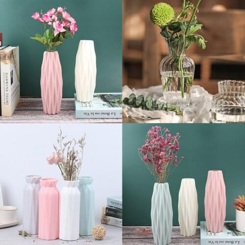 Imitation Rattan Creative Simplicity Vases Home Decoration Anti-ceramic Vases European Wedding Modern Room Decorations