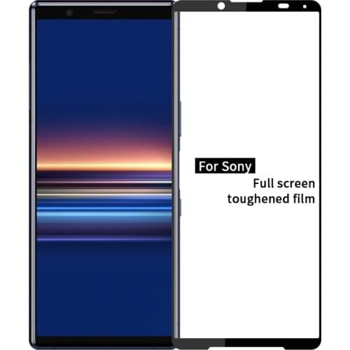 For Sony Xperia 1 5 10 Screen Protector Tempered Glass Full Cover For Xperia 1 II Xperia 10 II Screen Protector Protective Glass