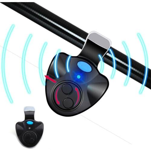 Electric LED Light Fishing Bite Sound Alarm Alert Bell Clip on Fishing Rod- Portable, Durable, Smart and Sensitive
