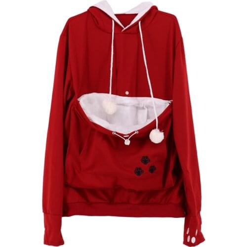 Factory Seller Cat Lovers Hoodie Kangaroo Dog Pet Paw Dropshipping Pullovers Cuddle Pouch 2 Sweatshirt Pocket Animal Ear Hooded