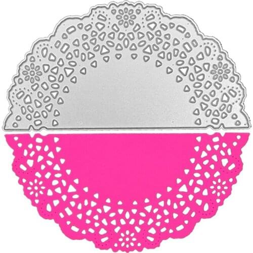 Julyarts Semicircle Lace Craft Supplies Stencils For Card Making For DIY Scrapbooking Decorative Engraving Crafts Die Cutting
