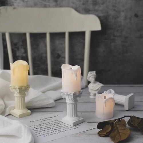 Mini Simulation Artificial Candle Night light for Photography Shooting Props Photo Studio Backdrop Adornment Fotografia
