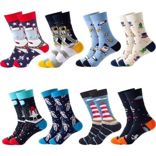 Unisex Streetwear Hip Hop Star Trend Woman Socks Cotton for Spring Autumn Winter Funny Socks Women 122702
