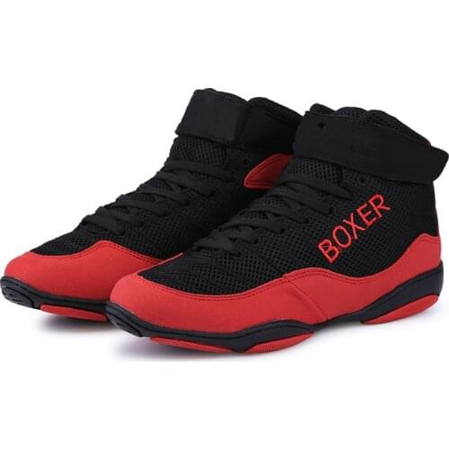 New Professional Boxing Shoes Men Big Size 35-48 Light Weight Wrestling Sneakers Outdoor Comfortable Boxing Sneakers Male