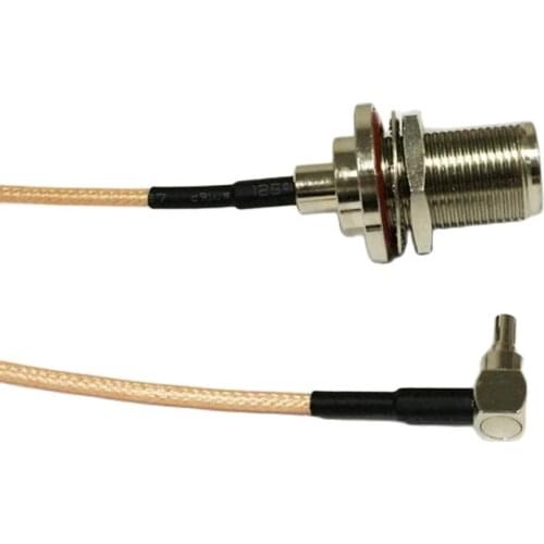 New N female bulkhead to CRC9 right angle pigtail cable adapter RG316 15cm wholesale price for 3G modem