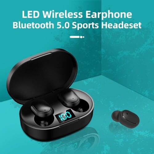 TWS Wireless E6S Hifi Stereo Bluetooth 5.0 Earphone Fone Audifonos Headset In Ear Buds Handfree Headphone for Smartphone