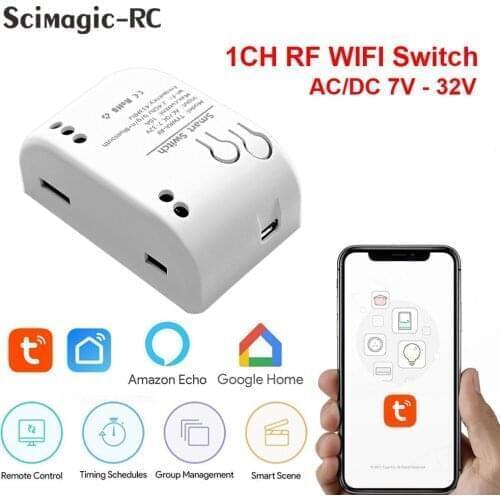 DIY WiFi Smart Light Switch Universal Breaker Timer Wireless Switches Smart Home Automation Compatible with Alexa Google Home