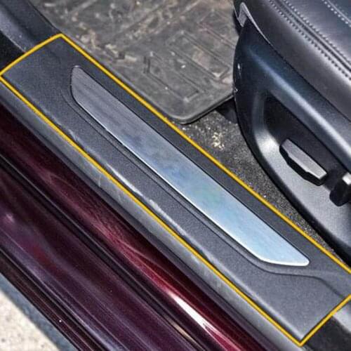 Welcome Door Pedal Cover Threshold Protective Sticker Decorative Trim Interior Accessories For XF