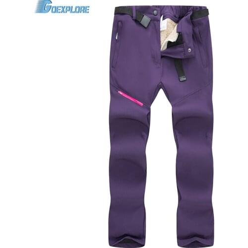 Goexplore Ski pants Women Windproof Waterproof Breathable Winter Wear Thicken Mountain Hiking Snowboarding Snow Trousers Female