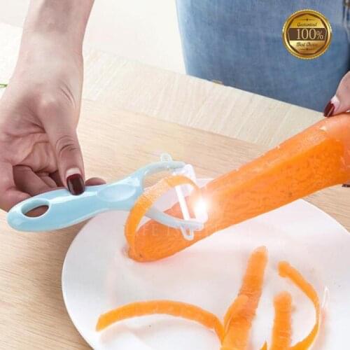 1 Piece Ceramic Fruit And Vegetable Peeler Kitchen Tool Stainless Steel Potato Sharp Slicer Cutter Safety Ceramic Knife New