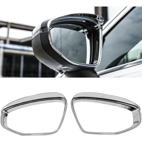 2PCS ABS Plastic Rearview Mirrors Rain Shield Cover Trim for Audi A3 8Y 2020 2021 2022 Accessories