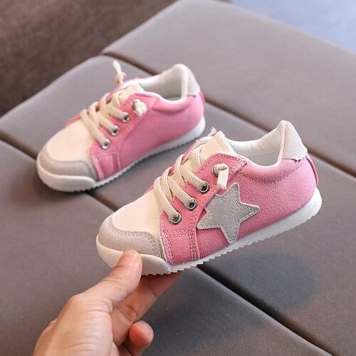 2021 Spring Autumn Kids Sneakers Comfortable Baby Girls Shoes Fashion Casual Children Shoes Girl Sport Running Shoes 21-30
