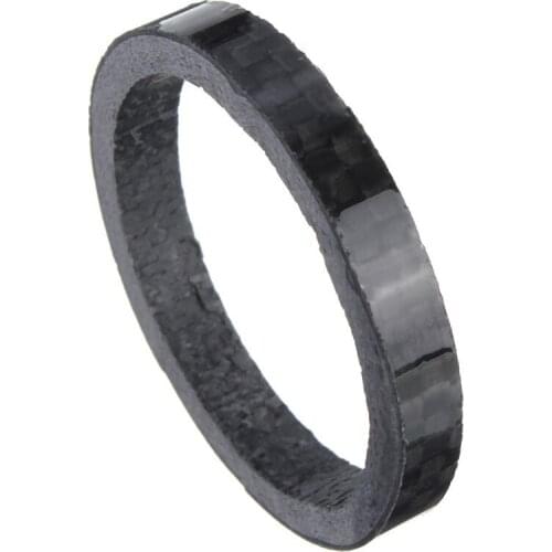 5pcs 1 1/8" 3mm 5mm 10mm 15mm 20mm Carbon Fiber Washer Bike Bicycle Headset Stem Spacers Kit For Bike Fix Refit 5 Shape