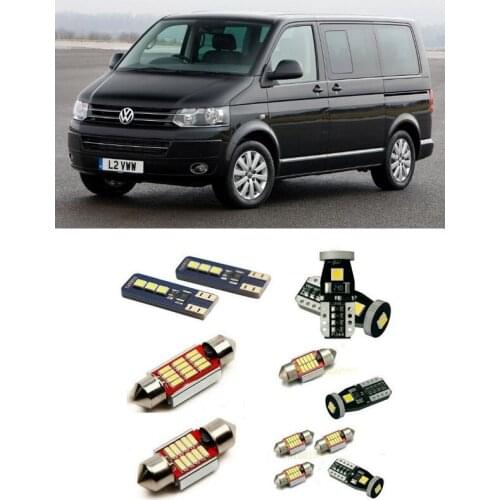 Car Led lights For VW T5 caravelle interior light kit 15pc