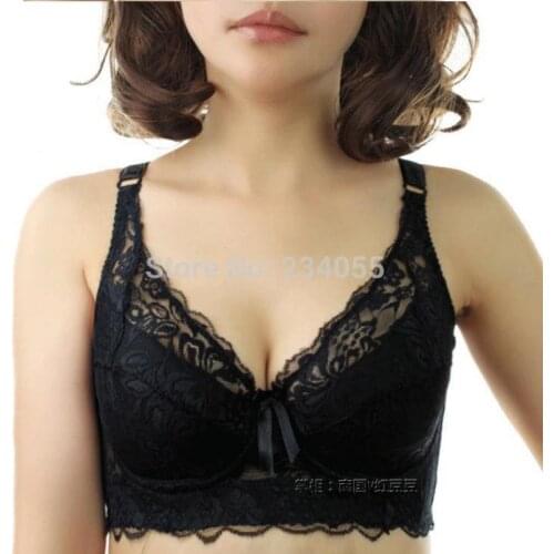Cup New Style Women Sexy Bra Push Up Plus Size Bra Underwear Lace Large Bra Hook-and-eye Sexy Push Up Bow Decorative Bralette