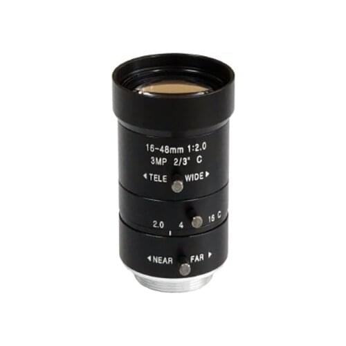 16-48mm 3Megapixel 2/3" format Varifocal Manual Iris C Mount Lens