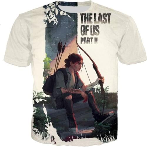 Game The Last Of Us Part II T-Shirts Men Women Summer 3D Print Tshirt Girl Boy Casual Clothes Kids Streetwear Cool Birthday Tops