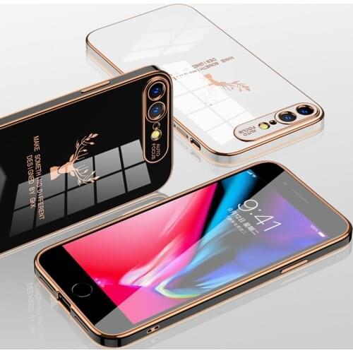 GKK Straight Plating Case For IPhone 7 8 Plus SE 2020 Luxury Shockproof Cover For IPhone X XS XR 11 12 Pro Max Case