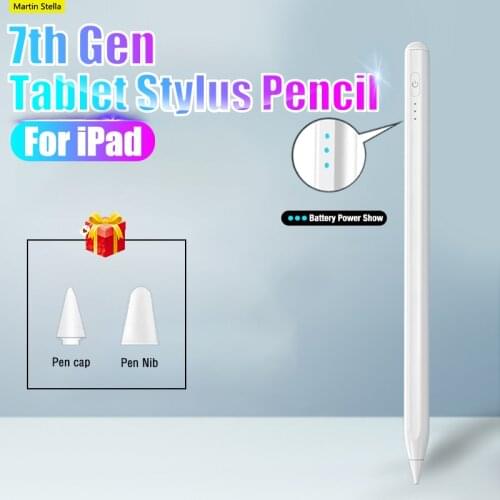 Tablet Pencil On Apple iPad pro 11 12.9 2021 2020 For Air 4 3 mini 5 10.5 10.2 2018 7th 8th Touch Stylus Pen Battery Power Show